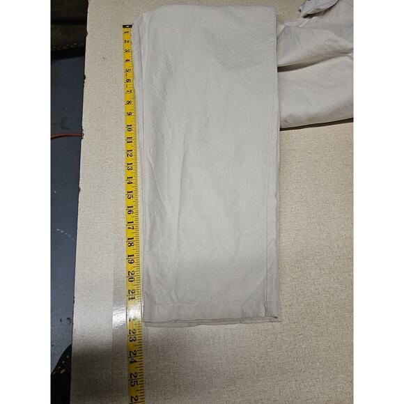 Myra Fantasy Jumpsuit Womens Sz Med Neutral Cropped Lagenlook Button Front - Picture 9 of 9